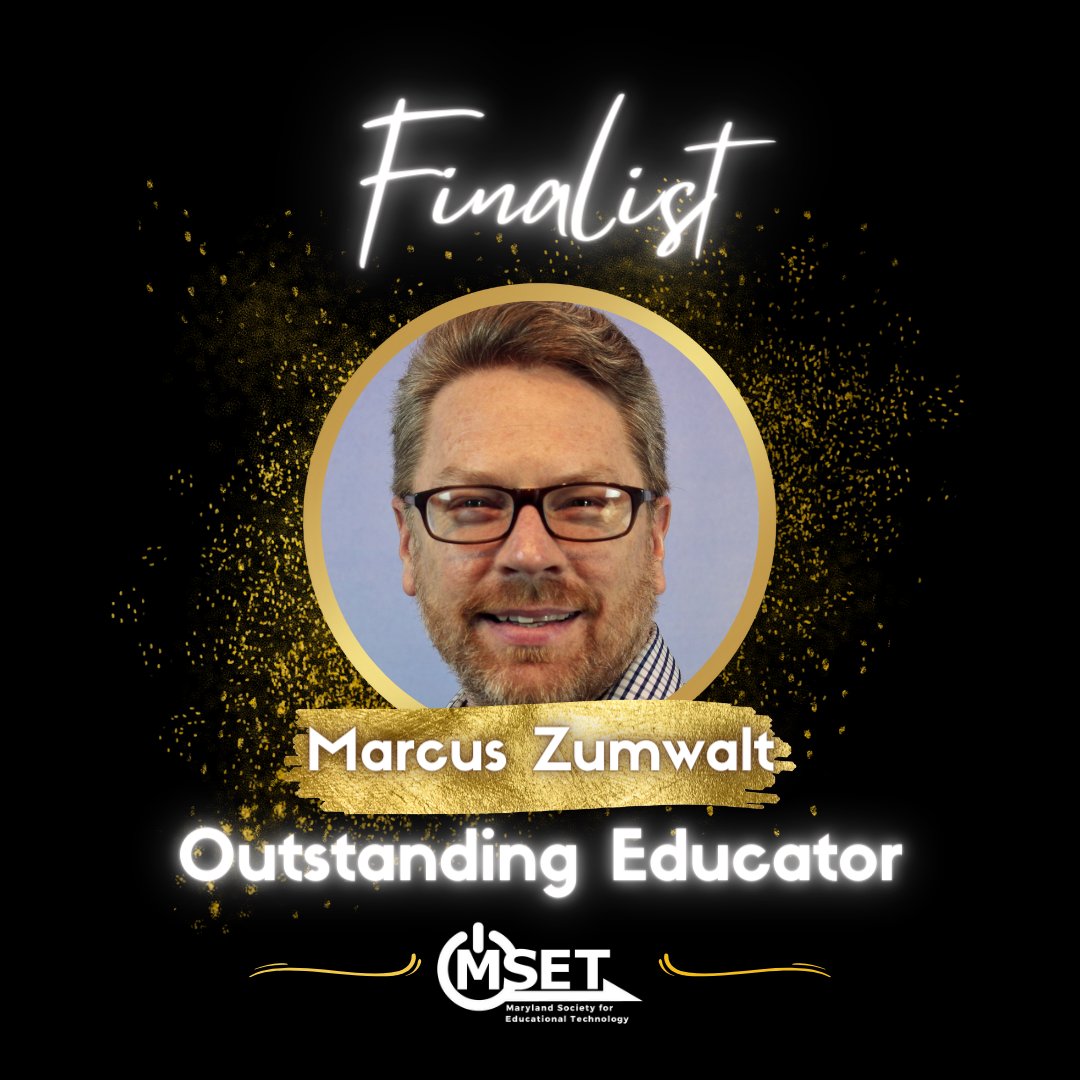 🎉 Congrats to Marcus Zumwalt, finalist for the MSET Outstanding Educator Award! 🏆 Marcus seamlessly integrates technology into education, making learning engaging & inclusive across three schools. His innovative approach prepares students for a tech-savvy future. #MSE🚀📚