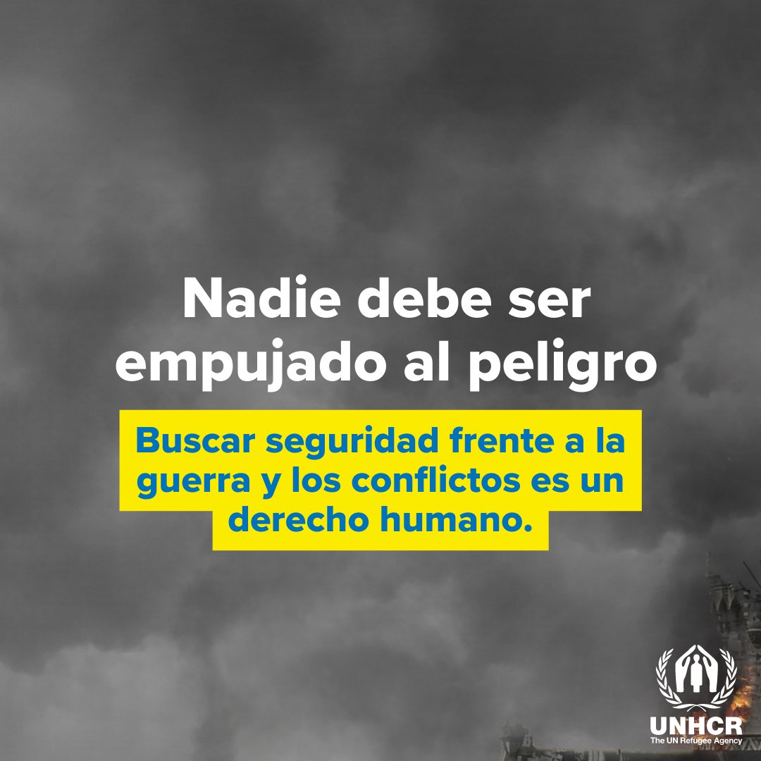 Buscar seguridad es un derecho humano. Los derechos humanos son para todos, independientemente de la nacionalidad, el sexo o el método para buscar protección, ya sea este por tierra, mar o aire. @ACNURamericas ayuda a quienes se ven obligados a huir. acnur.org/que-hacemos#_g…