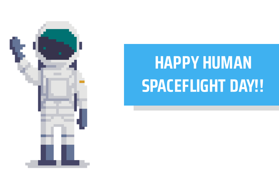 I just realized it's the International Day of Human Space Flight. So Happy Human Spaceflight Day from my little Rockhopper! #HumanSpaceFlight #gamedevs #indiegames