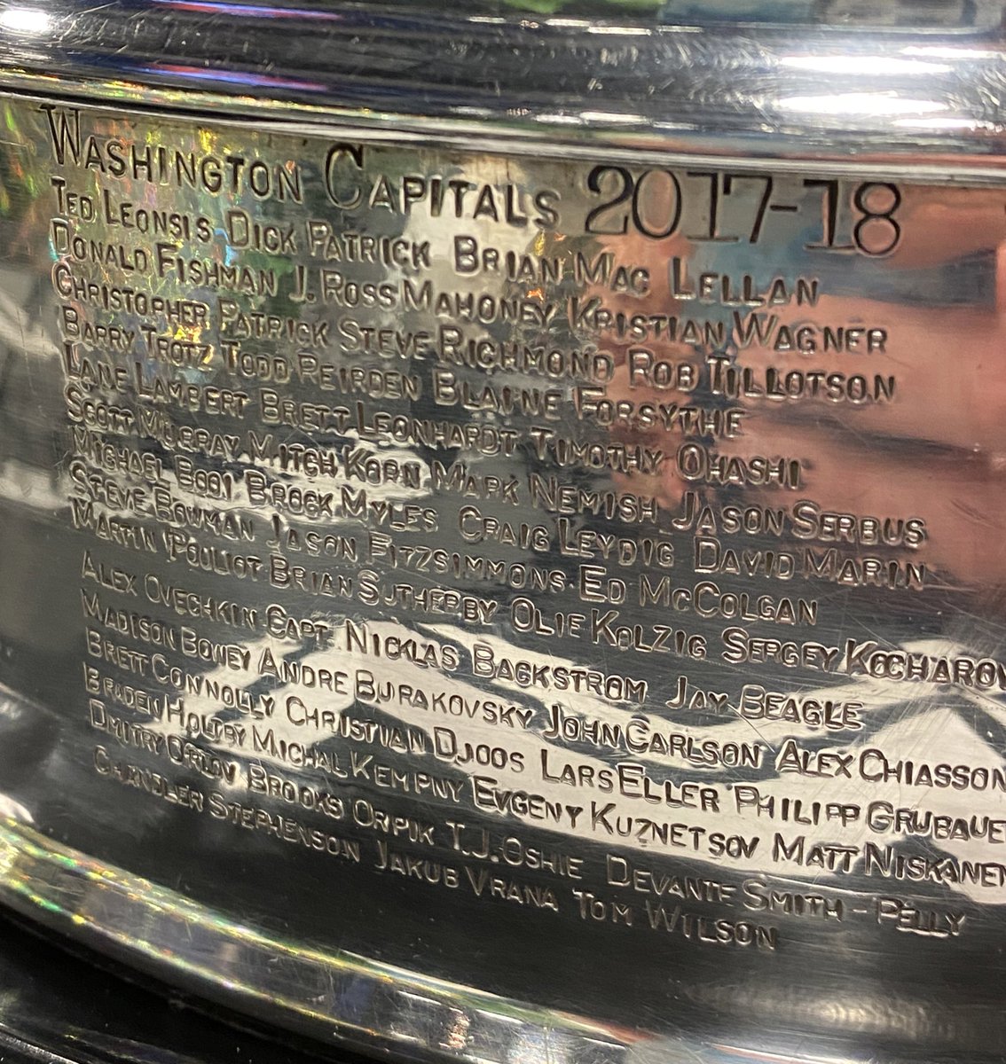RandyScottESPN's tweet photo. Saw this absolute beauty at work today 😍

We’ll always have 2018, @Capitals https://t.co/Q0Edo6Bcrk