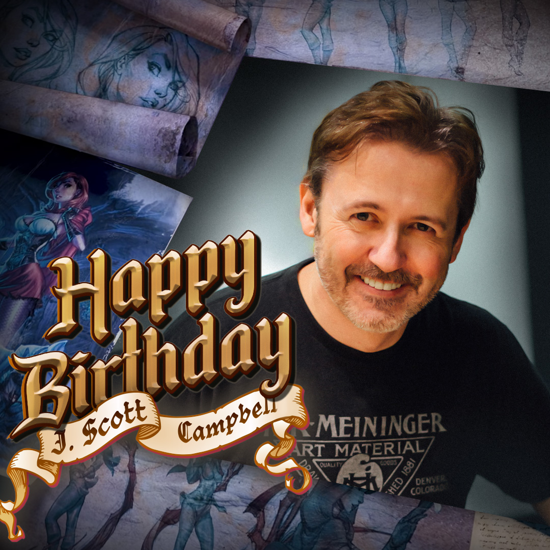 We're wishing a very happy birthday to our friend, J. Scott Campbell! We hope you have an amazing day! @jscottcampbell