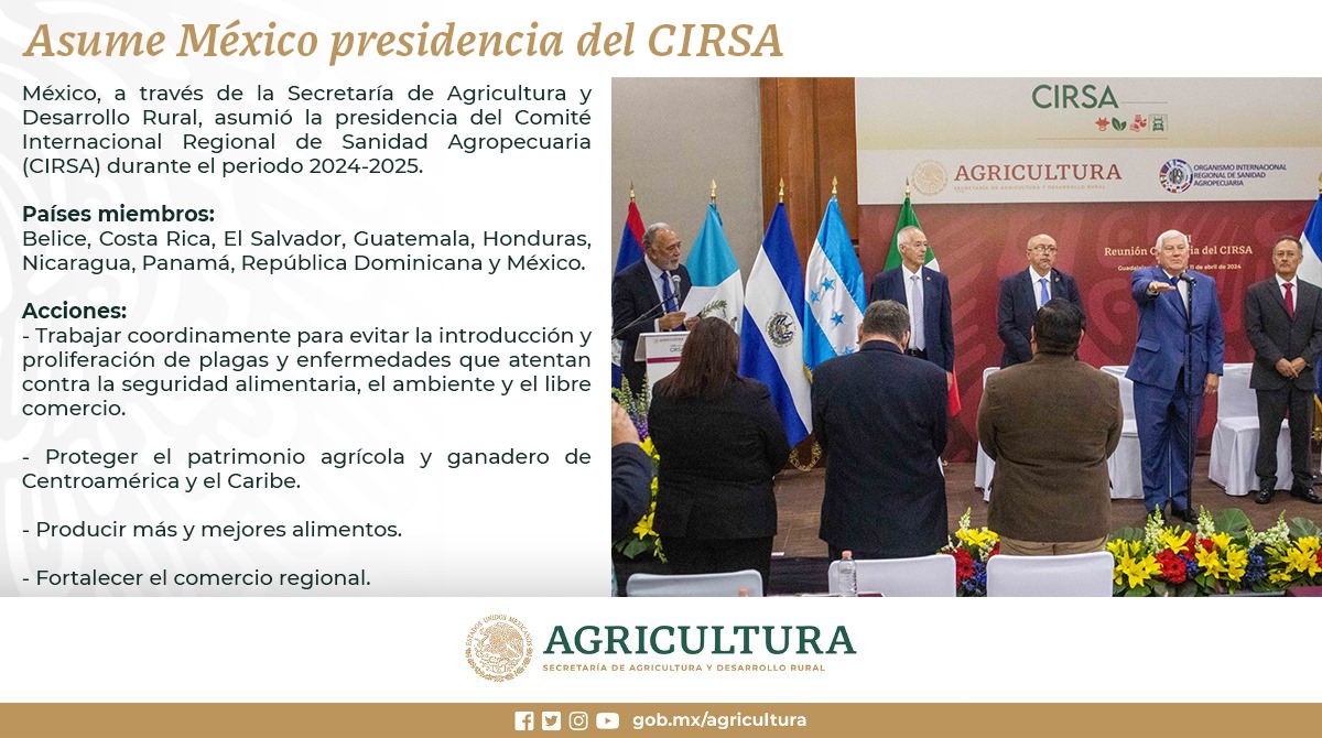 Nueve países de Centroamérica y el Caribe, fortaleceremos nuestras acciones para proteger el patrimonio agropecuario y lograr una región libre de plagas y enfermedades.