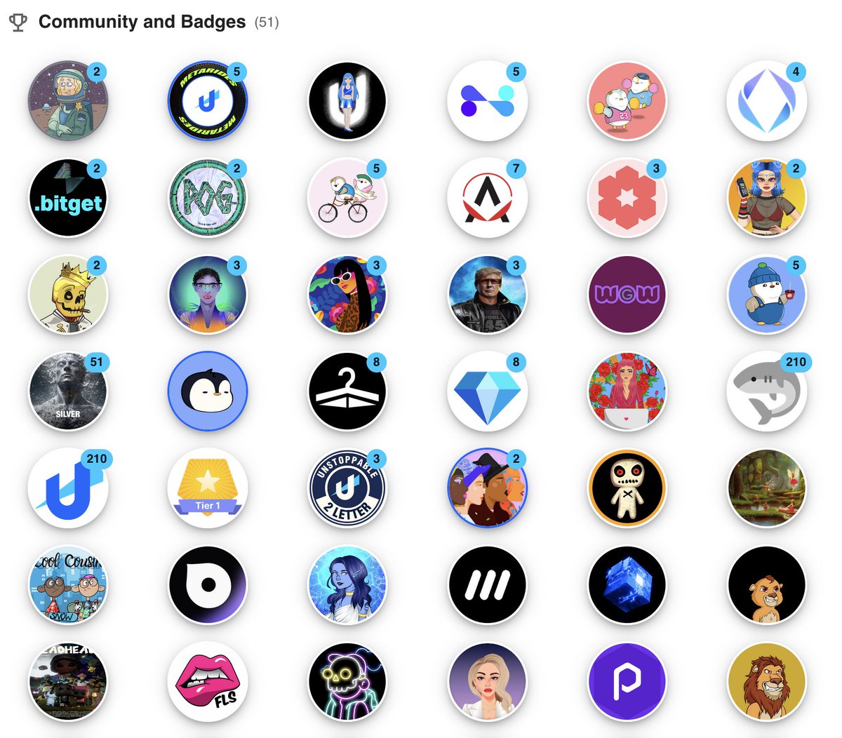 But that's not all! I can belong to communities that #web3 companies and #web2 companies set up! For example, @0xPolygon has communities built on the ownership of Domains. @PogDigital has cool communities based on their collectibles. @pudgypenguins has influencer and…