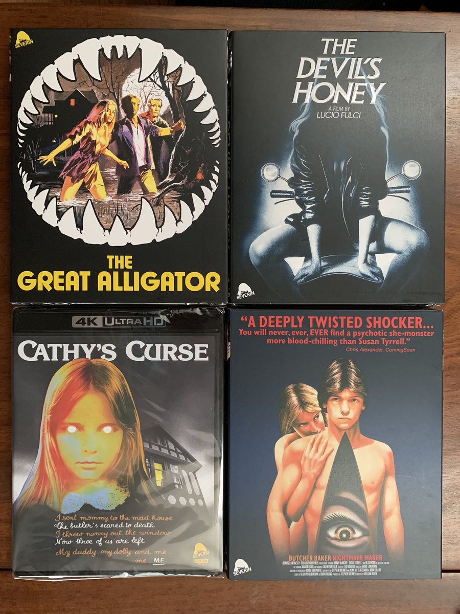 Latest titles in for review from @SeverinFilms.
