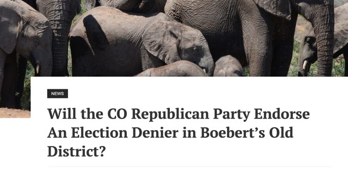 There are now four Republicans on the #CO03 primary ballot. Will any of them will earn the endorsement of the state GOP, as it rolls back decades of pre-primary neutrality? #copolitics coloradotimesrecorder.com/2024/04/will-t…