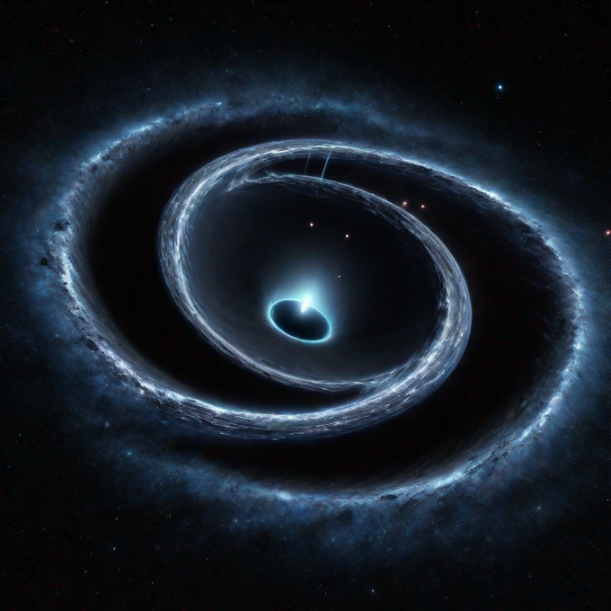 Astrophysicists made a giant quantum vortex for studying black holes More: mesonstars.com/space/astrophy