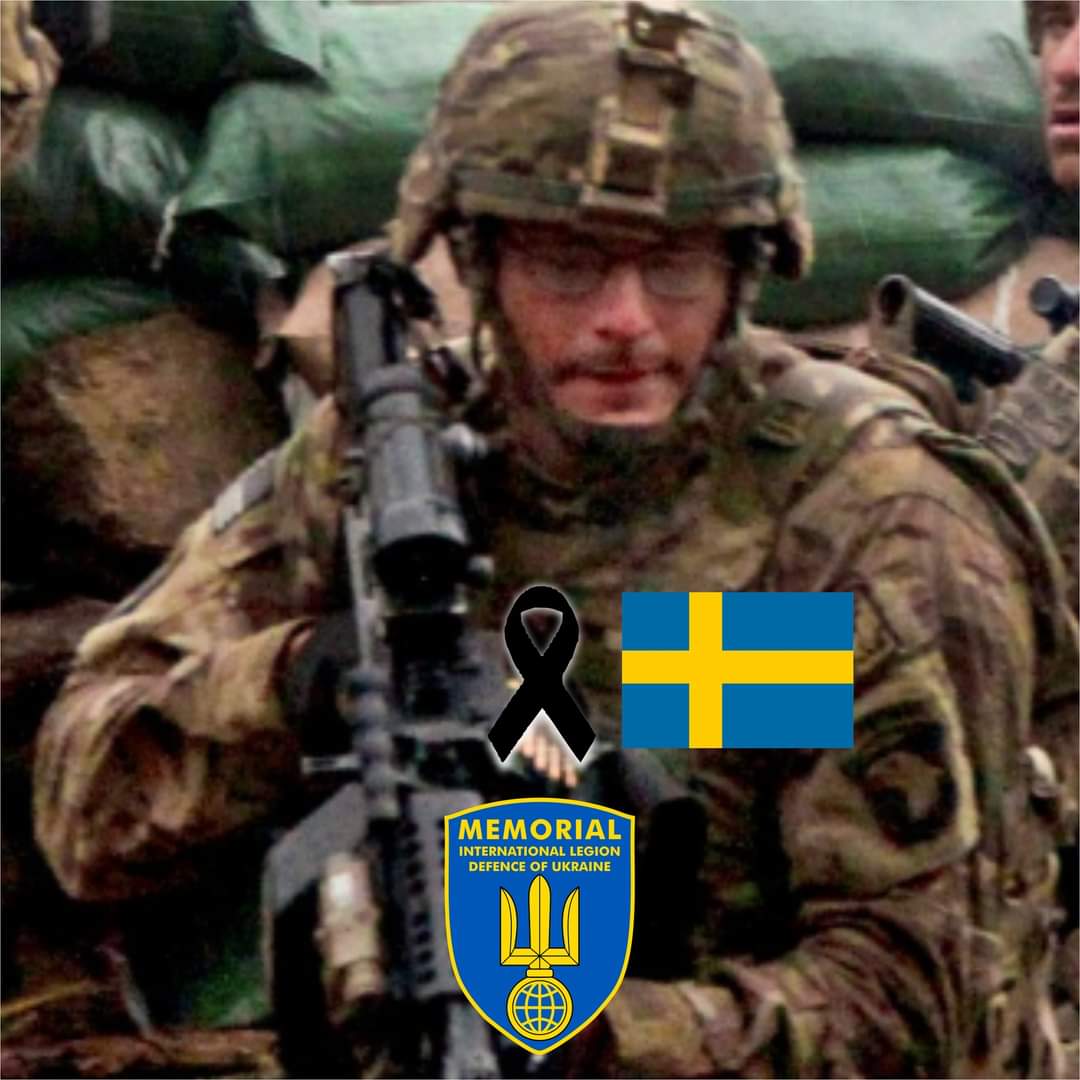 Our Beloved Swedish Brother Johansson Micheĺl Lennart, who had been serving in Ukraine as a Volunteer succumbed on the Battlefield.

Honor, Glory and Gratitude To Our Brother.
February 2023!
buymeacoffee.com/MykhailoRohoza