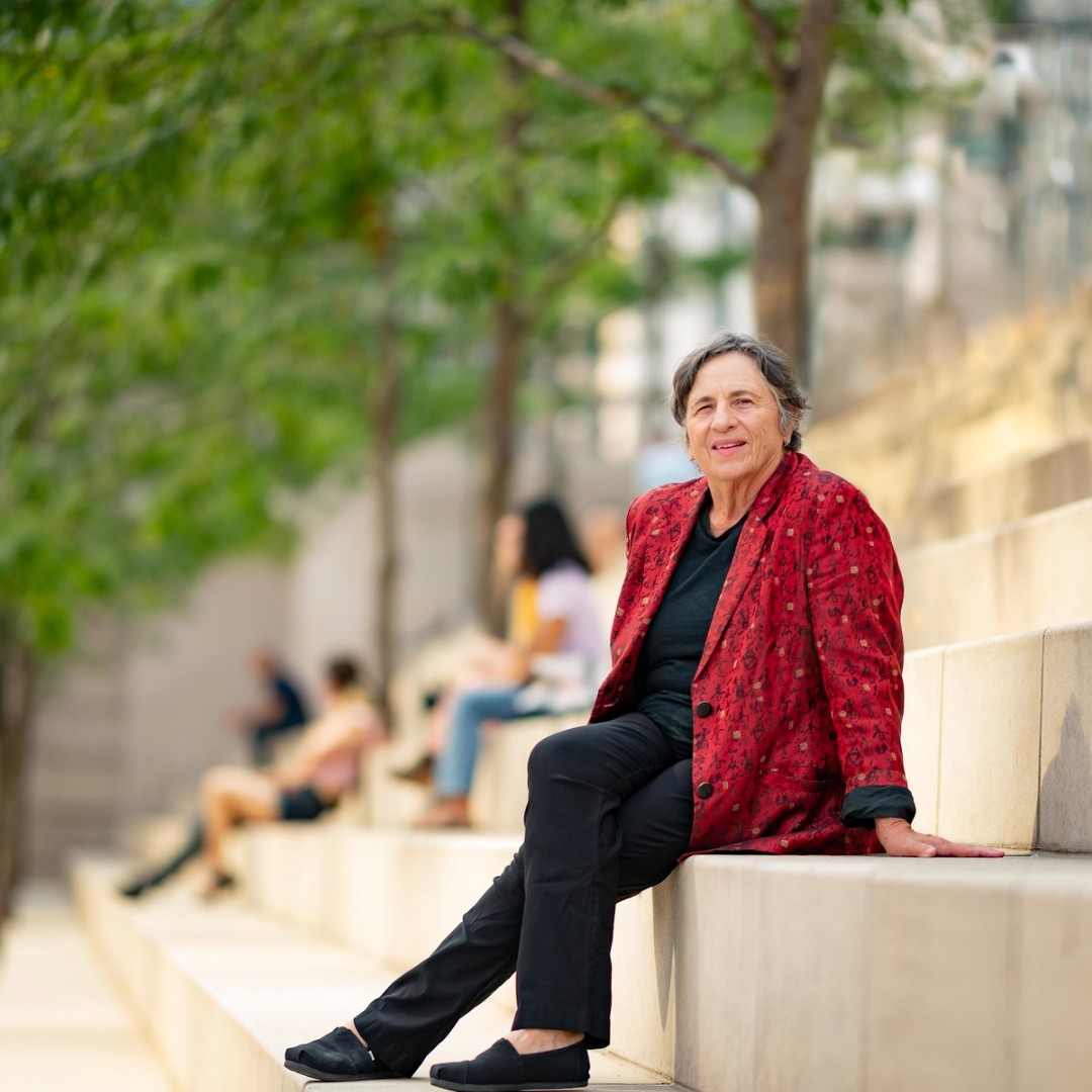 Q: Who is an American architect and the founder and Design Principal of Ross Barney Architects, the 2023 winner of the AIA Gold Medal, the first woman to design a federal building? Carol Ross Barney FAIA, April 12, 1949 #birthday #women #history #carolrossbarney