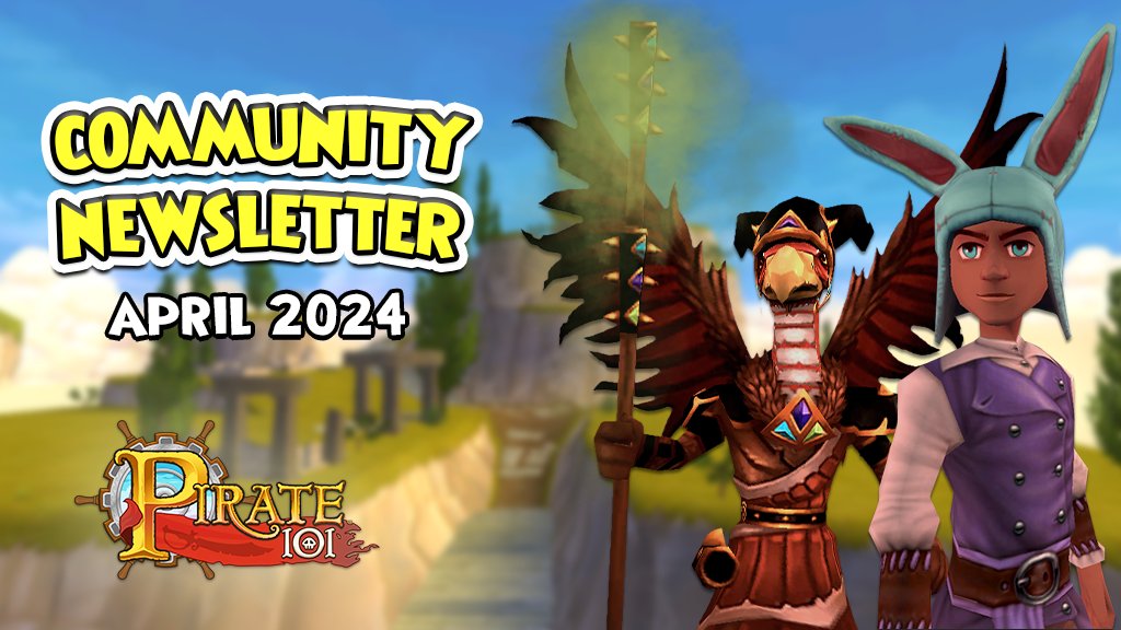 It's time for Pirate101's quarterly Community Newsletter for April! 🍂 We highlight the new update currently out on Test Realm, contest winners, an interview with Sam Johnson, and much more!✨ pirate101.com/free_game/news… #Pirate101