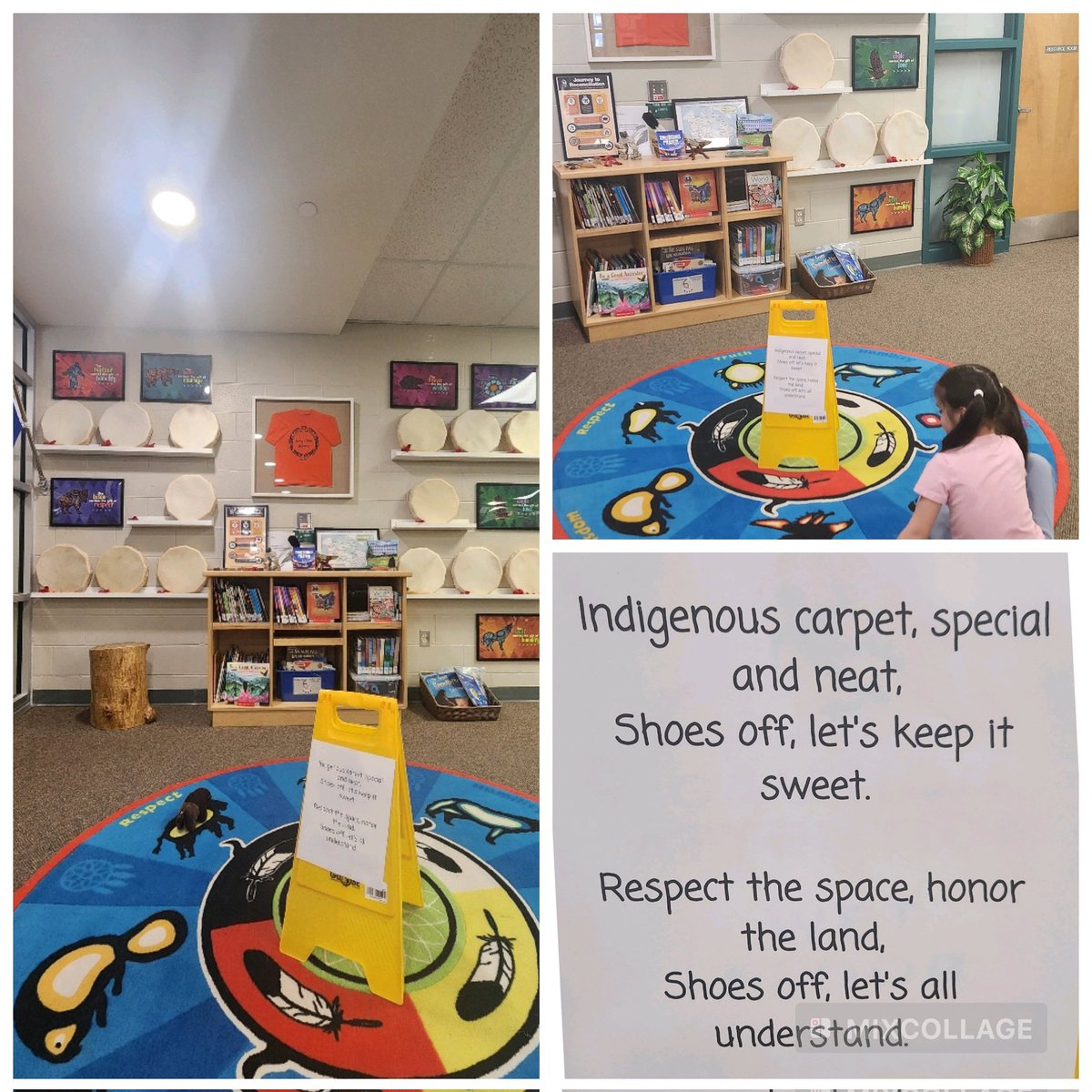 My heart is full when a space has been created for students to feel safe, represented, and make connections to their unique teachings 'It's a mi'kmaq feather ! ' -age 4 🧡 @ocsbindigenous @SomersSamara @ocsbLead @StJeromeOCSB @OttCatholicSB 🧡