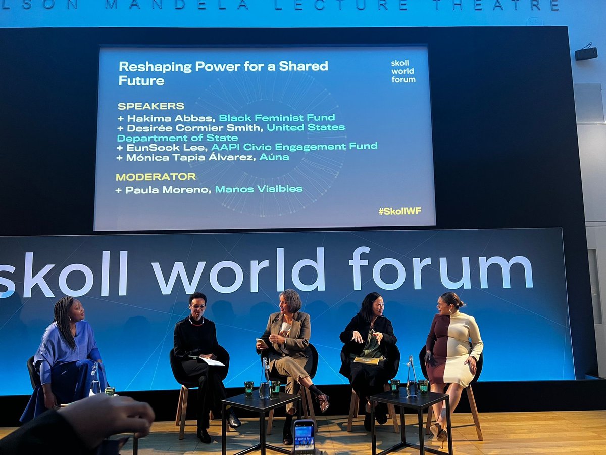 'When it's risky, not when it's trendy thats when philanthropy needs to show up. Risk has always been a part of creating a just world …” 

At #SkollWF today, Hakima Abbas emphasized the need for philanthropy to support Black feminists abundantly. 

#FundBlackFeminists