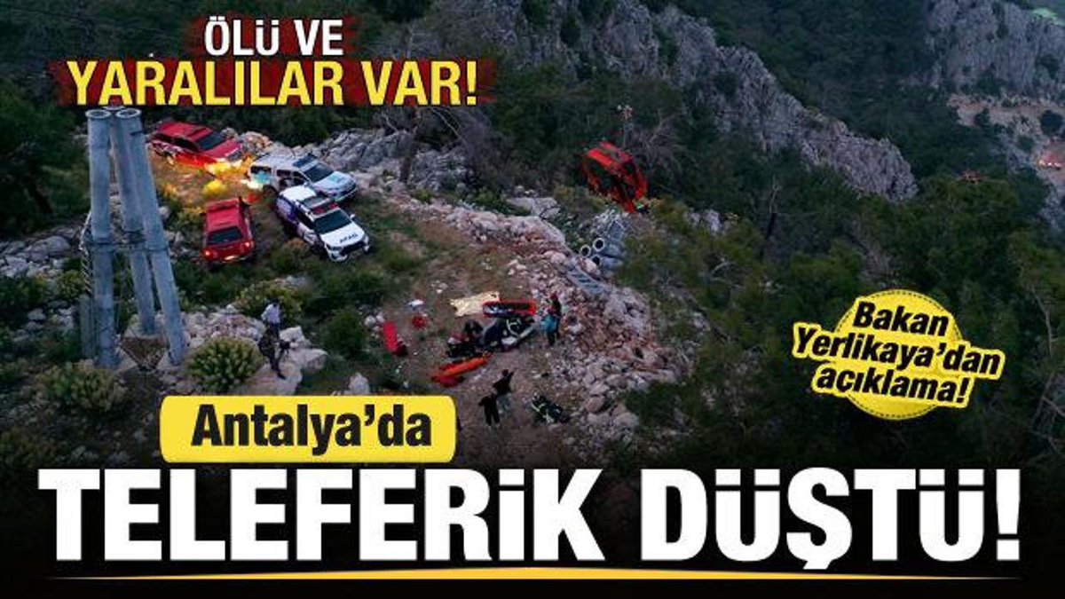 CHP’nin Yönettiği Antalya’da Facia🗣️ Antalya'da teleferik düştü! Çok sayıda ekip sevk edildi: Ölü ve yaralılar var! Antalya'nın Konyaaltı ilçesinde devrilen teleferik direğine çarpan kabininin parçalanması sonucu 1 kişi hayatını kaybetti, 2'si çocuk 7 kişi yaralandı.
