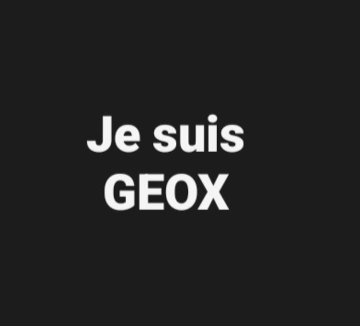 @destangal @Geox De mon côté... #jesuisgeox