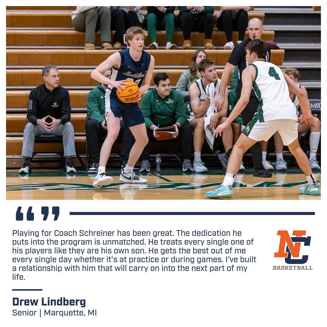 Take a chance to read what Drew Lindberg thought about playing for Coach Schreiner this season!
