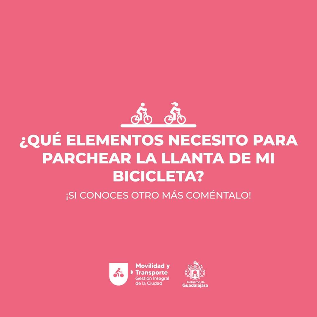 AsocProvSur's tweet photo. 🚲 🚲 🚲 🚲 🚲 La #bicla es un medio de transporte muy común hoy en día. Por ello, el Gobierno Municipal te dice que elementos necesitas para arreglarla tu mism@.

Fuente @GuadalajaraGob. https://t.co/T26PMWOCet