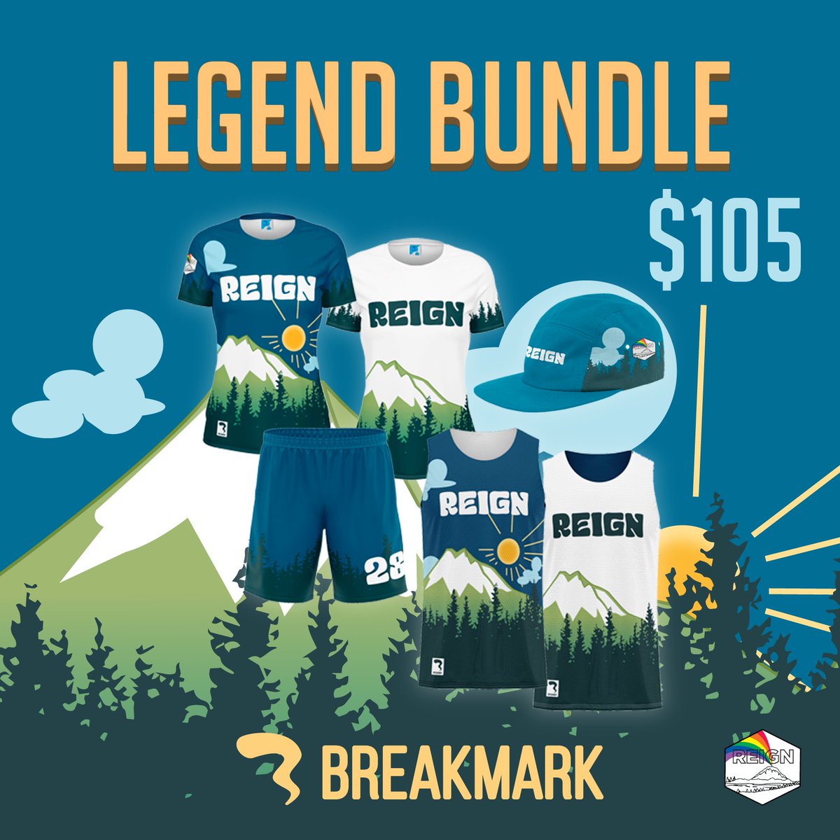 Save big for your team when you order a bundle! All bundles come with 2 short sleeves, 1 pair of shorts, and currently a free reversible and a free 5 panel hat. If you start an order with @breakmarkulti, let them know by 5/3 that you saw this post on Ultiworld and you will get a…