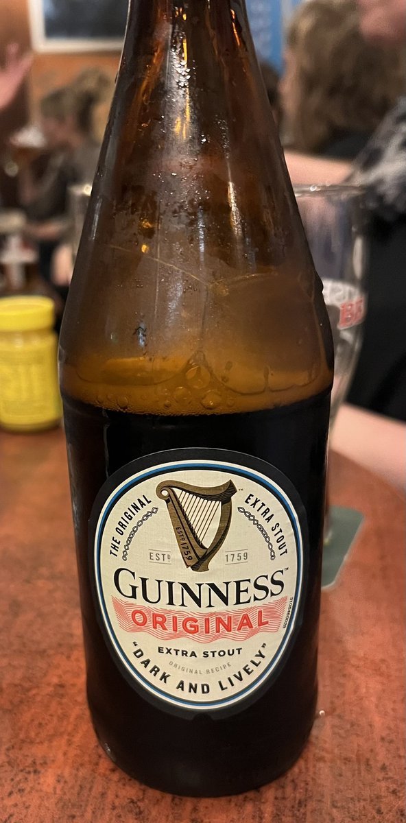 I was in Dublin this week and a local claimed that this was a MUCH better drink than the draft. (You have to specify to the barman if you want a warm or a cool one too) I remained to be convinced tbh