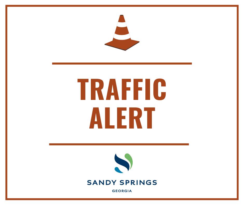 Traffic Alert: On Saturday, April 13, from 8 a.m. - 6 p.m., only one southbound lane on Peachtree Dunwoody Road, south of the intersection with Johnson Ferry Road, for approximately 800 feet will be available for travel. Uniformed officers will be on-site to assist in directing