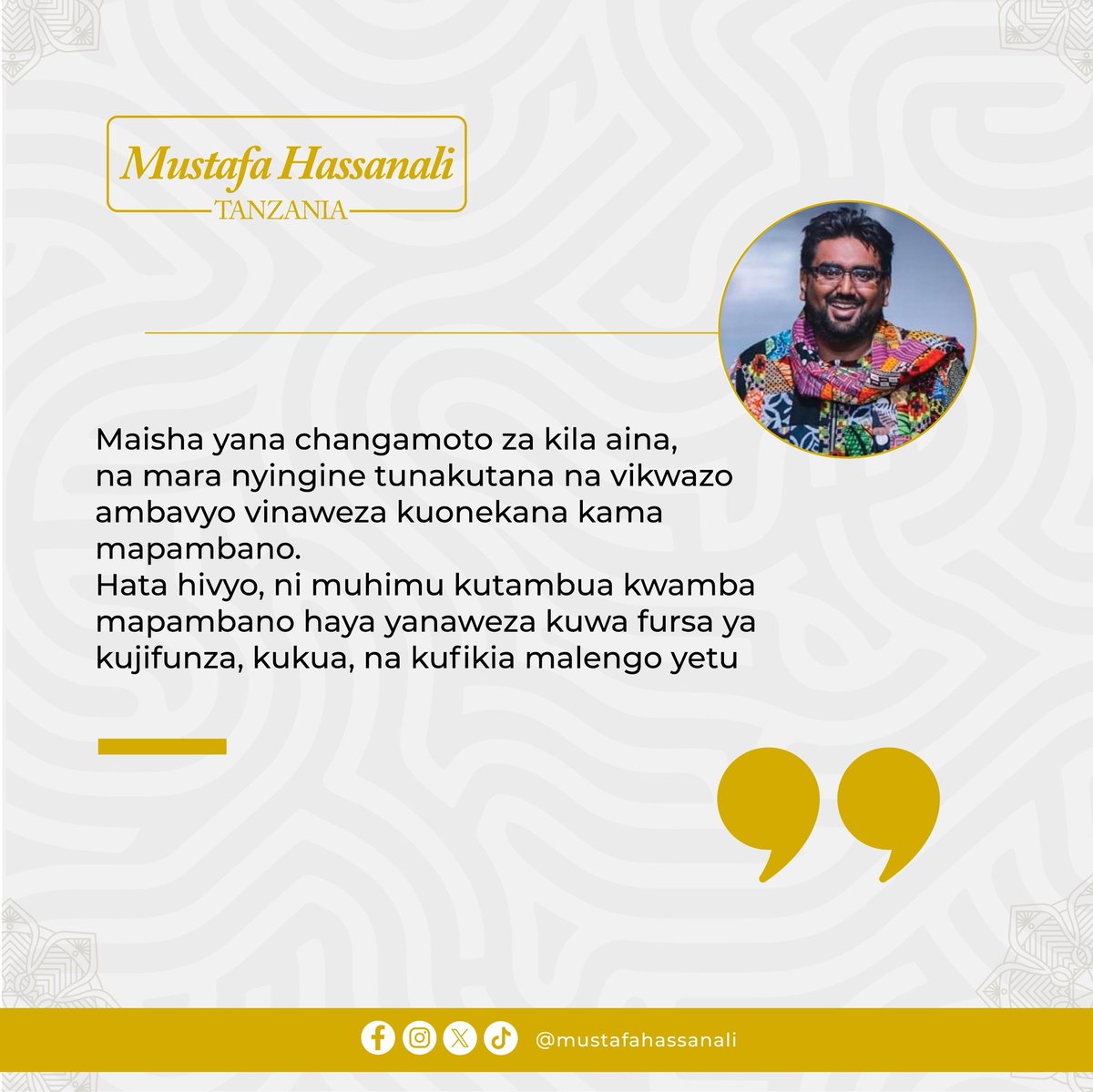 Je, changamoto uliyopitia, ulitatuaje?

#Tanzania #DaresSalaam #bongo #Dodoma #Africa #Zanzibar