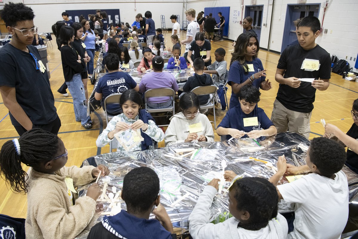 Elementary school students had an exciting Friday at Magruder High School's STEM event📚🔬

The school's Young Women in Engineering and National Technical Honor Society showcased hands-on activities that further immersed students in the world of innovation.

#MarylandBlueprint