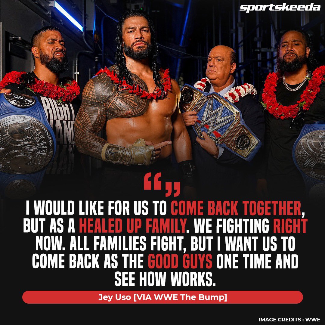 Would you like to see the #Bloodline return as babyfaces? 👀
#WWE