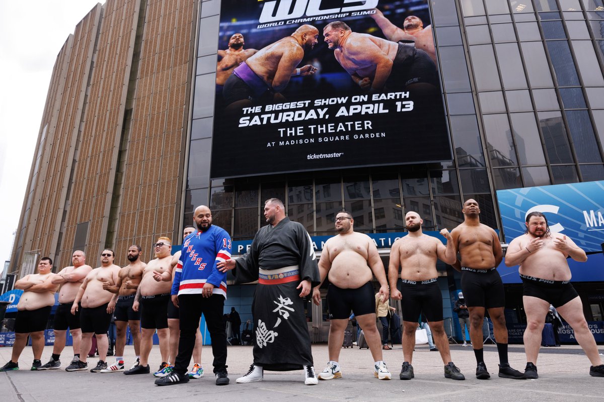 Weighed In for World Championship Sumo 🔥 Catch WCS at The Theater at MSG TOMORROW: go.thetheateratmsg.com/WorldChampions… 📷: Victoria Lewis / MSGE