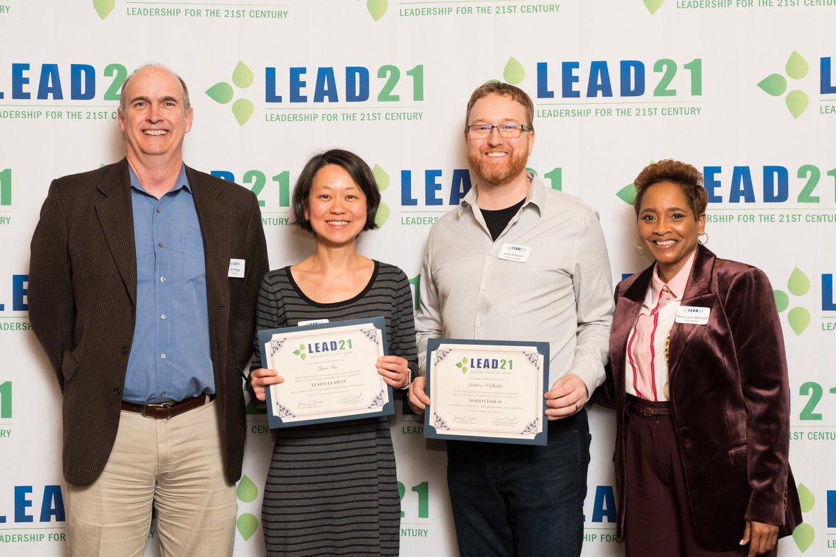 Congratulations, Josh Widhalm and @ZhaoMa_HDL! The associate professor of @PurdueHortLA and interim department head of @PurdueFNR graduated from LEAD21, a leadership program for faculty and administrators in the land-grant system.