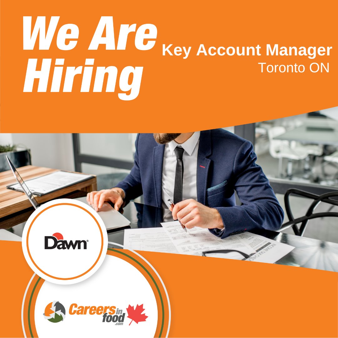 .@DawnFoodsGlobal is #hiring a Key Account Manager in Toronto, Ontario!

To apply for this position, click here: ow.ly/2Kw250Rfnmu

#CareersInFood #jobs