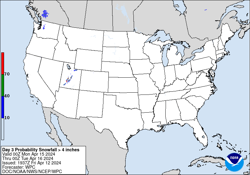 D1-3 
HIGH RISK of #Snow accumulations of =>4' in SW US esp near #Sacramento,#RosevilleCA,#Fresno,#Bakersfield,#Modesto,#Stockton,#ElkGrove,#Merced,#Visalia,#Reno,#StGeorgeUt
#Wxtwitter #WinterWX #WinterStorm #Snowfall #UTwx #PNW #PNWwx #CAwx #AtmosphericRiver #SierraNevada #NVwx