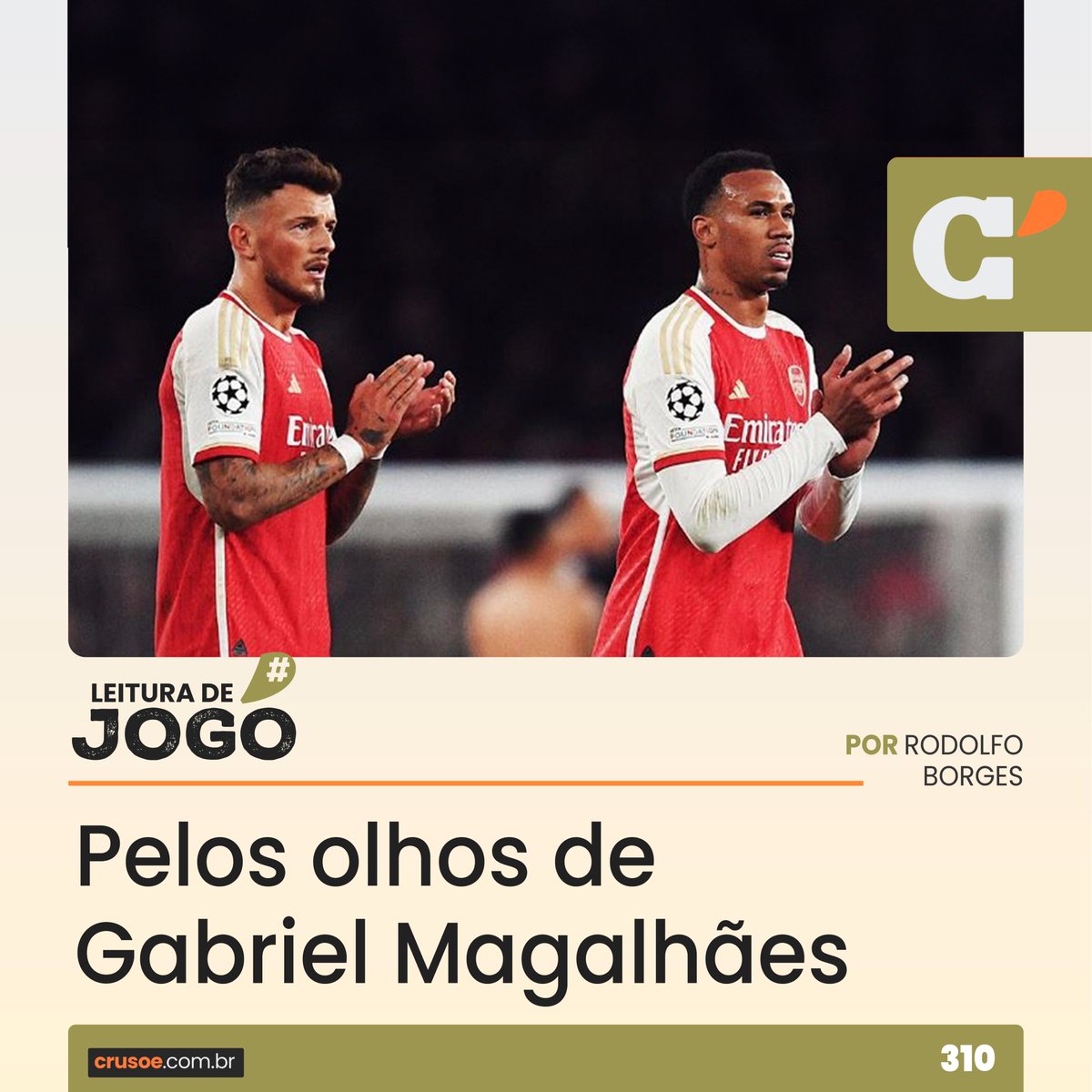 'O árbitro acertou ao não marcar o pênalti ridículo do zagueiro brasileiro do Arsenal na Champions League. É preciso respeitar o espírito do jogo.' crusoe.com.br/edicoes/310/pe…