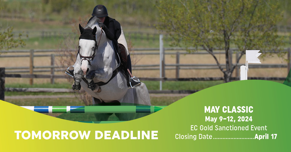 🚨 Attention all athletes! 🚨 Entries for the May Classic, taking place from May 9–12th, are due tomorrow (𝘼𝙥𝙧𝙞𝙡 17𝙩𝙝)! Let's make this year's May Classic unforgettable! 🔗 sprucemeadows.com/competitor-inf…