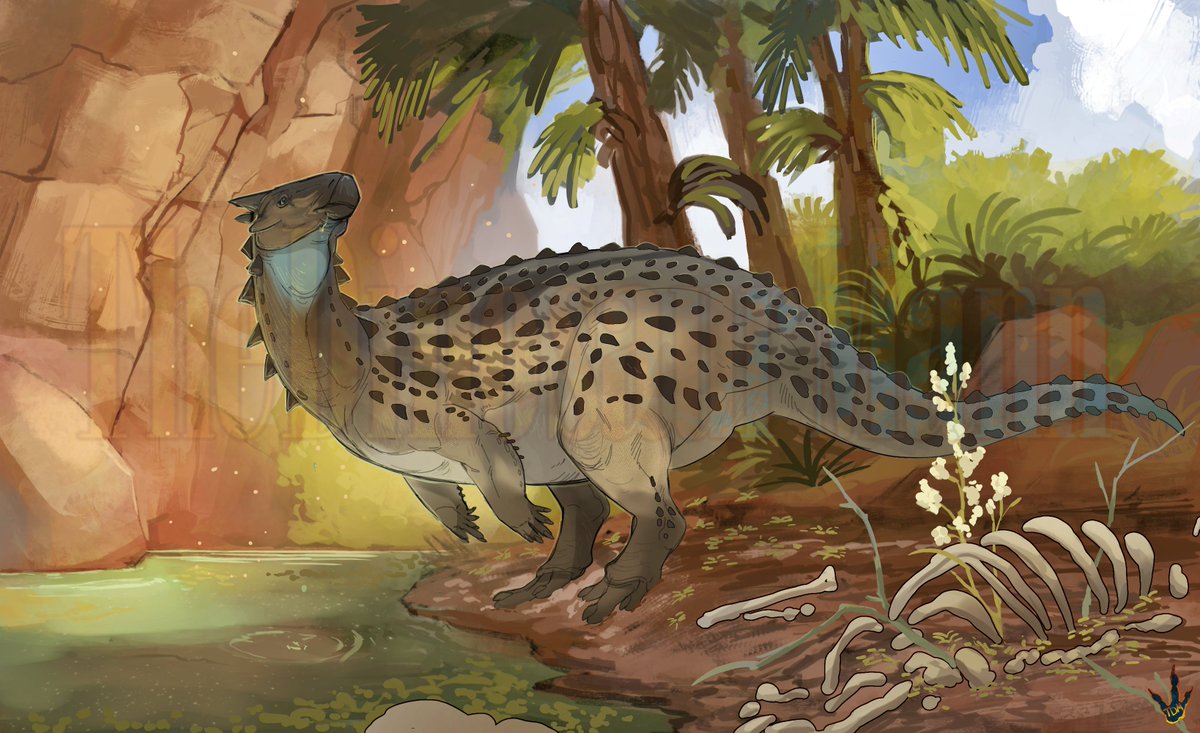 Scelidosaurus paleoart I made between other projects🏜️