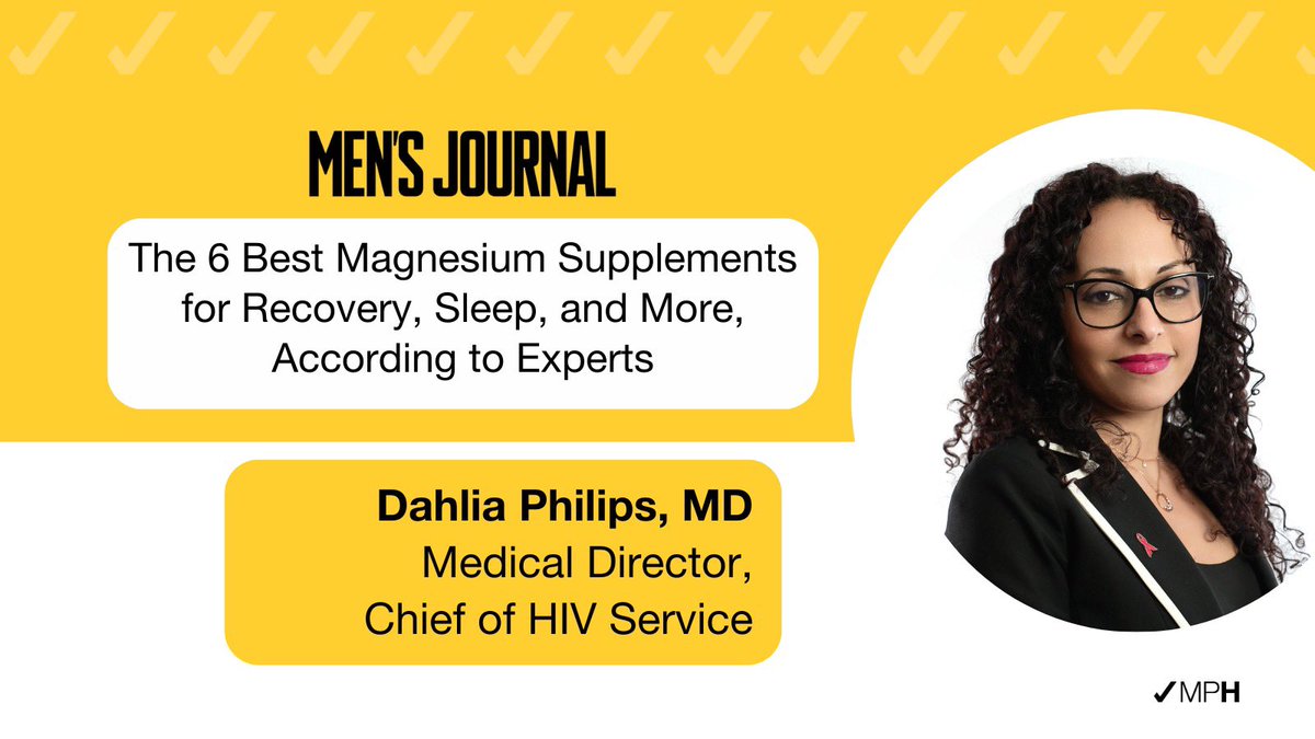 “Magnesium’s potential to improve sleep, clear the cobwebs of brain fog, and help muscles contract and relax makes it a top contender as a daily supplement.” Read what Dr. Dahlia Philips has to say about magnesium supplements in this @MensJournal article: bit.ly/4cUx0Du