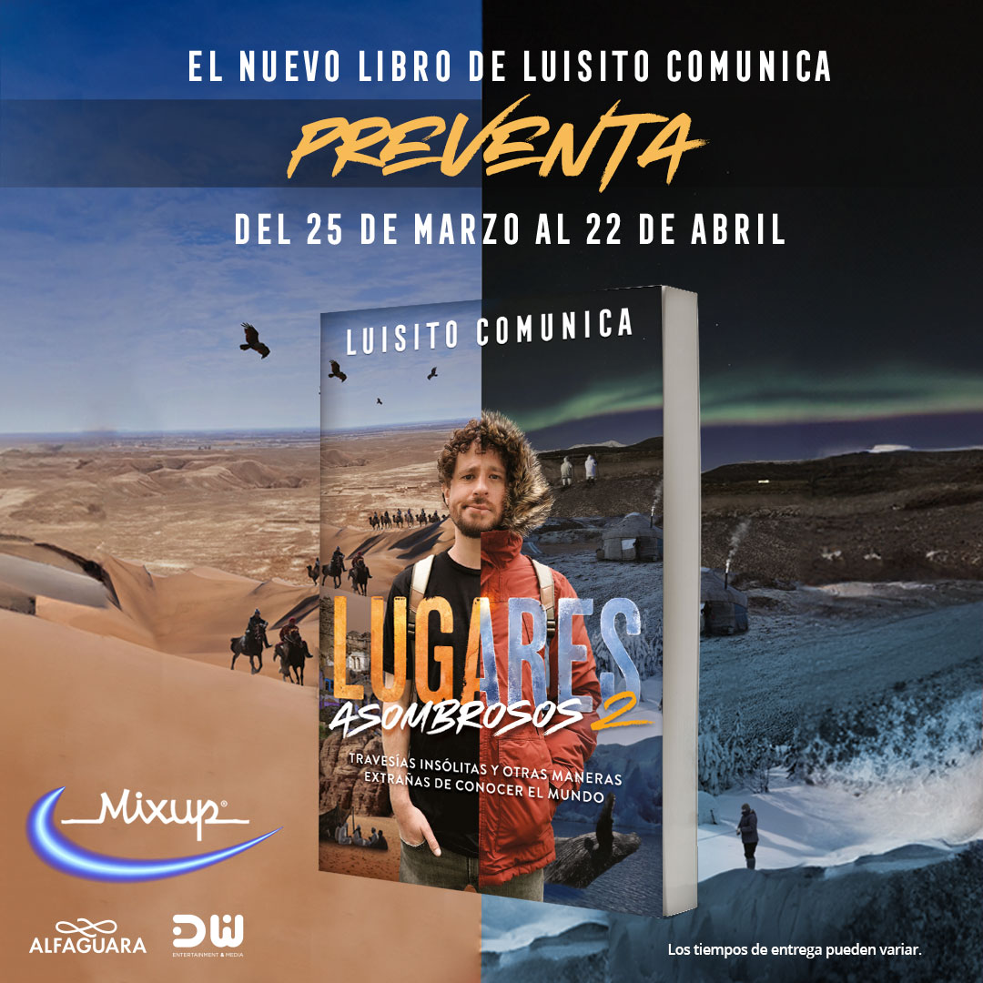 ¡Ya está aquí #LugaresAsombrosos 2! Travesías insólitas y otras maneras extrañas de conocer el mundo con @LuisitoComunica, recorre con él nuevos sorprendentes lugares.