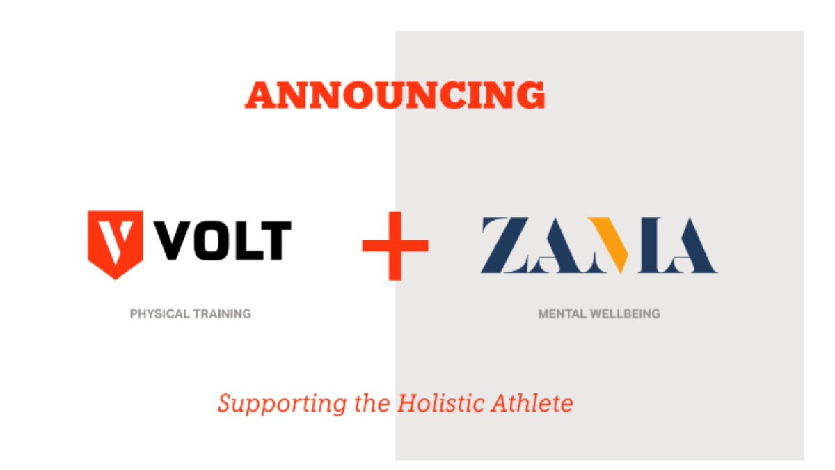 OneMindOrg's tweet photo. 🎽👟 Congratulations to #OneMindAccelerator portfolio company ZAMA Health on their acquisition by @VoltAthletics!
This acquisition adds ZAMA's mental health support to Volt's robust platform for coaches & athletes. Read more ⬇️
https://t.co/w6E73AExUl https://t.co/tWwvpg9P8O