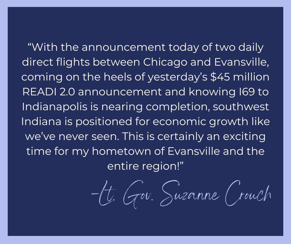 This is certainly an exciting time for my hometown of Evansville & the entire region!
