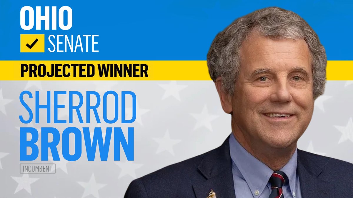 🚨: Officially endorsing Senator @SherrodBrown for re-election in the 2024 Ohio Senate race!