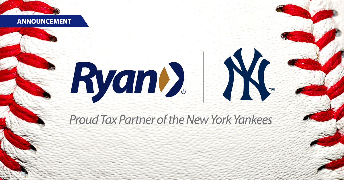 We’re ready to go to bat as the Proud Tax Partner of the @Yankees! We’re looking forward to celebrating the 2024 season. Play ball! ⚾ #Yankees #ProudTaxPartner #RyanTax