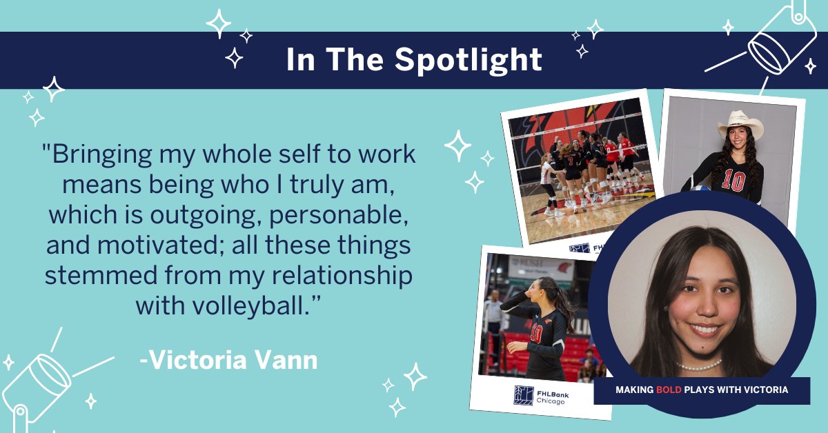 Meet Victoria Vann—System and Strategic Sourcing intern and student athlete! Thank you for sharing your story with us, Victoria. Read more about her experience as a student athlete and intern below! #LifeatFHLBC #EngagedEmployees #WomensVolleyball