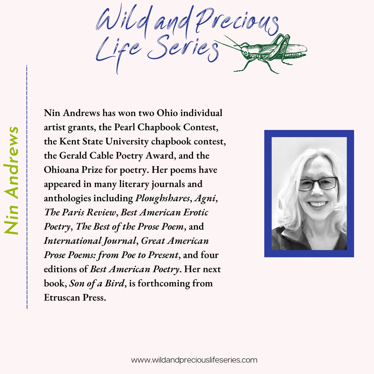 The WPLS is celebrating #nationalpoetrymonth w/ a prompt a day! Prompt 12 is from WPLS former featured reader @AndrewsNin. #poetryprompts #poets #poetry #poetrycommunity #poetrylovers