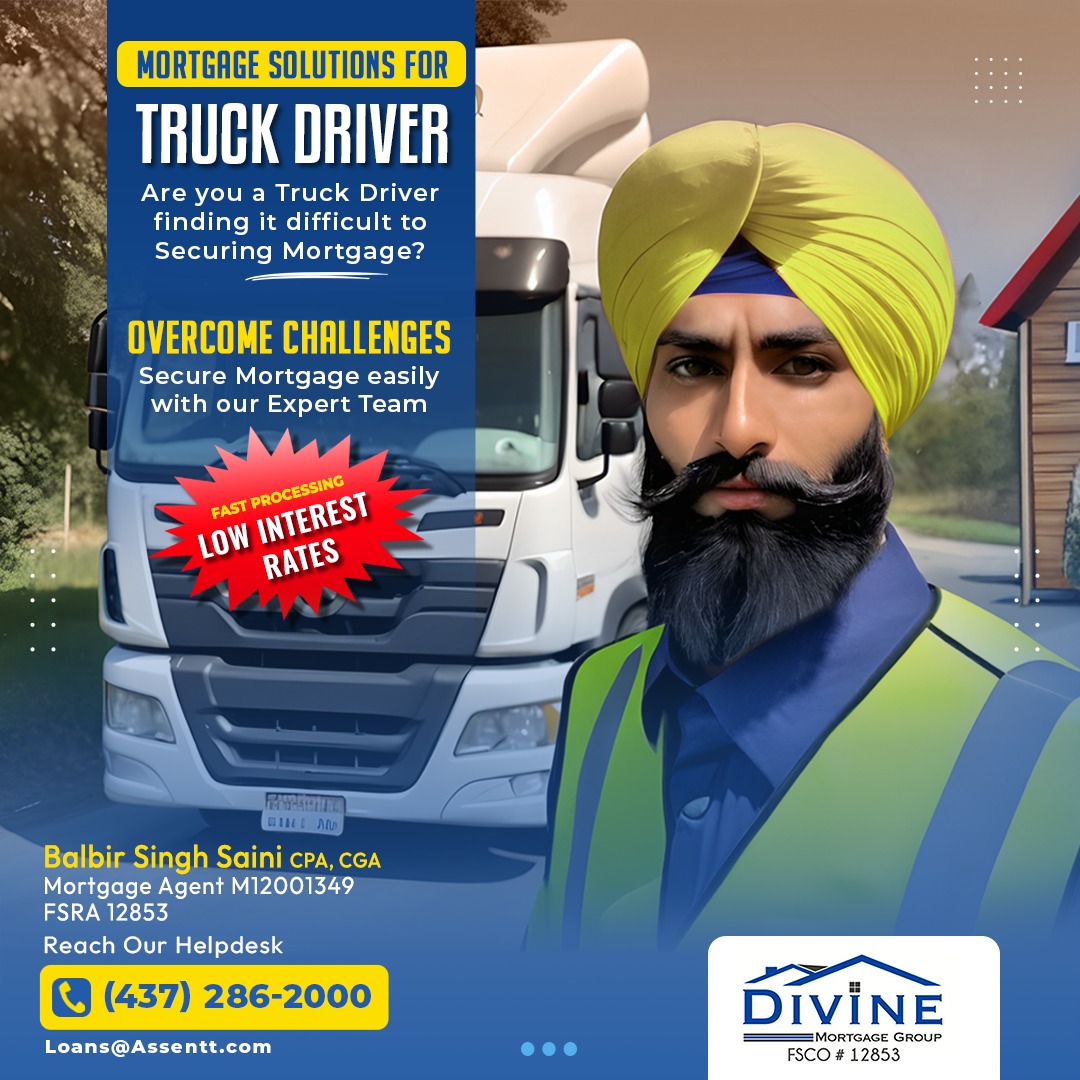 Are you a truck driver struggling to secure a mortgage? Your struggle ends here with Assentt. #Assentt #TruckDrivers #mortgage #financing #OwnerOperator #Bob #BalbirSinghSaini #CPA #home #TruckingIndustry #MortgageSolutions #FinancialFuture #Canada #Ontario #Mississauga