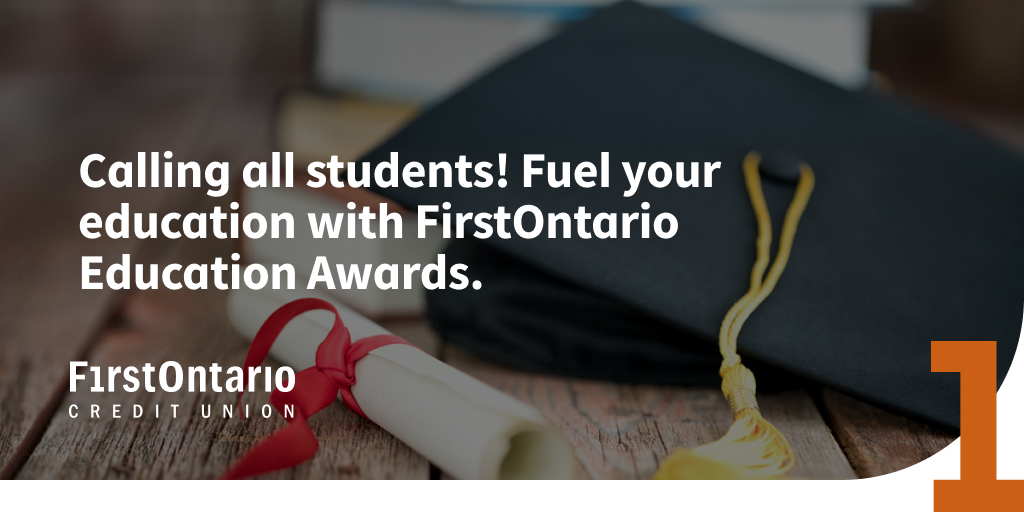 #Students, make your educational goals a reality! Apply for a #FirstOntario Education Award by May 3. Details here: firstontario.com/about-us/commu…​ #opportunity #education #community