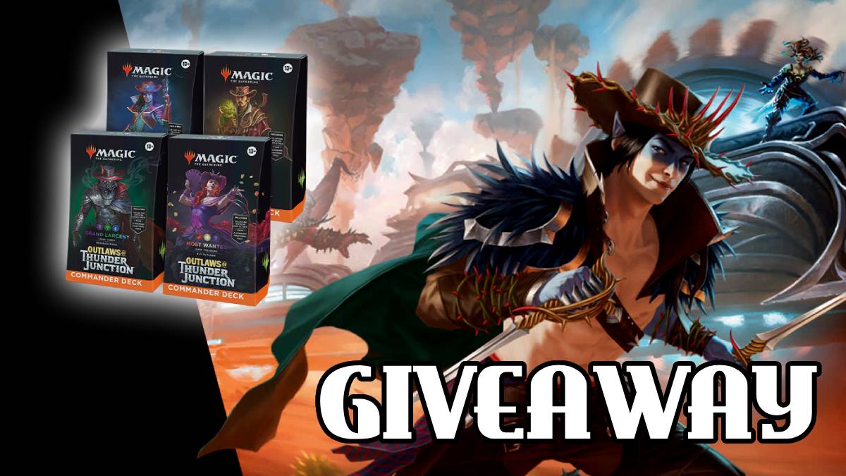 Giveaway!🤠 The new set is here and our friends at MTGDrops are sponsoring a giveaway! Win your choice of #MTGThunder precons. To Enter: ✨Follow @mtgdrops ✨Retweet ✨Reply with your choice (Either Larceny. Desert Bloom, Quick Draw or Most Wanted) ⏰Ends on April 19th…