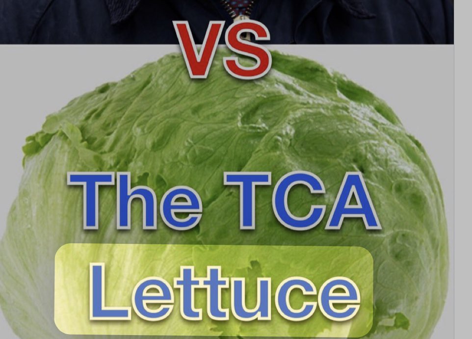 Angela isn’t looking too good against the TCA lettuce.