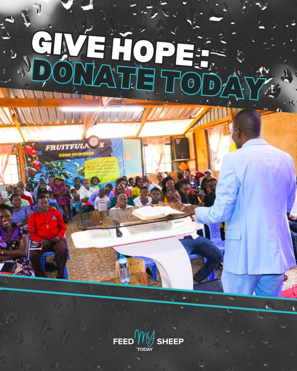 Transform lives with your generosity! Your donation can provide hope and sustenance to those who need it most. Join us in making a difference.

Go to feedmysheeptoday.org/donate-now/.

#FeedMySheepToday #DonateToday #SupportUs #HelpingHands #ChristianMissions