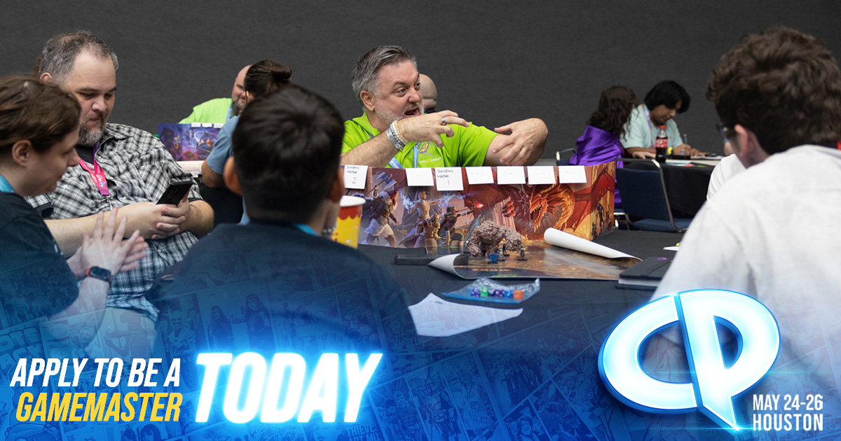 We're on the lookout for skilled game organizers and gaming enthusiasts to become #CP2024 Tabletop Game Masters. If you're ready to lead, teach, and create unforgettable gaming experiences, apply now at bit.ly/47Ygeka! Deadline: April 25! 📷: Isaias Hernandez