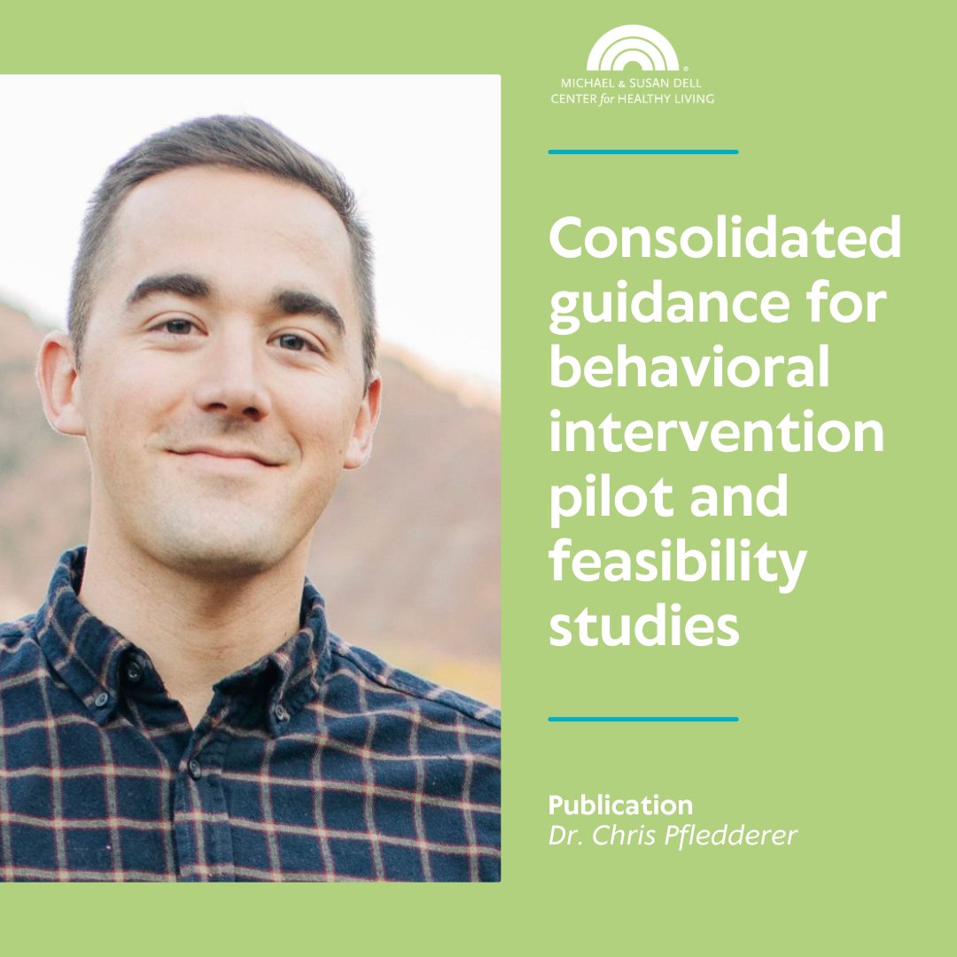 See the latest from @chrispfledderer & others. The team developed a consolidated set of considerations for the design, conduct, implementation, and reporting of pilot and/or feasibility studies for interventions conducted in the behavioral sciences. More: bit.ly/3J8KjTg