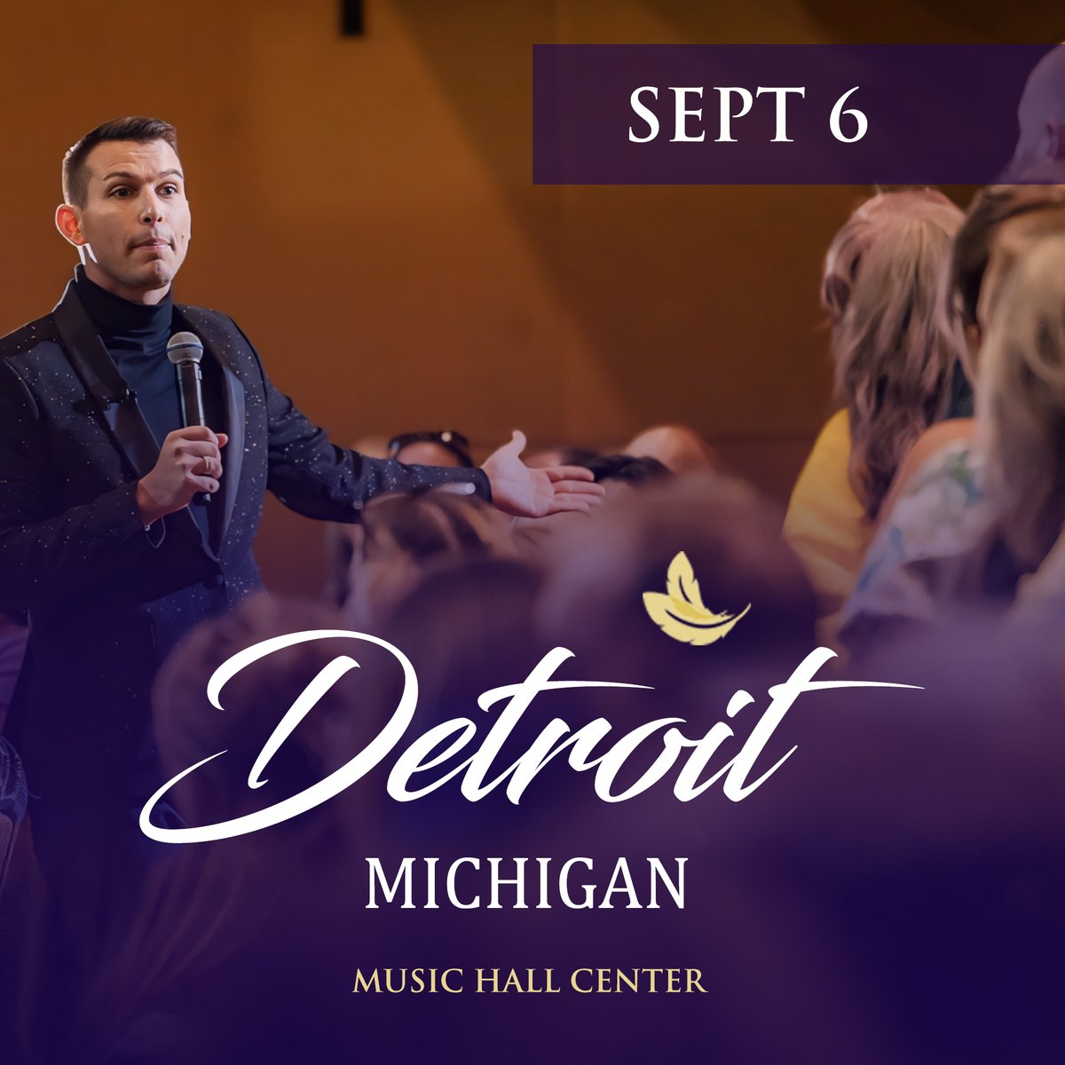 📢 Experience the spirit world in Detroit! Matt Fraser will be at the Music Hall Center for the Performing Arts on September 6, 2024. Don't miss this opportunity to connect with the spirit world. Book your tickets at MeetMattFraser.com