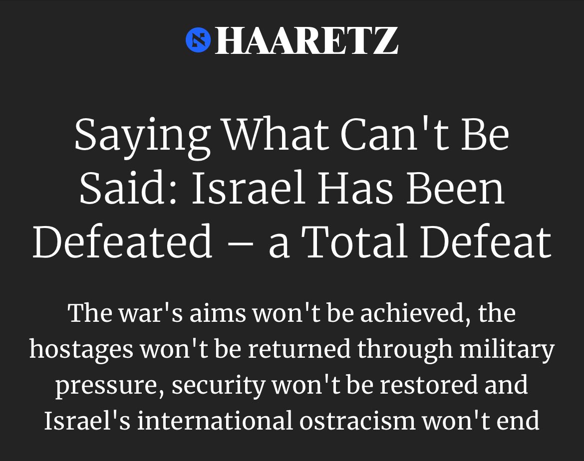 From Israeli newspaper Haaretz by Israeli journalist @chaimlevinson: