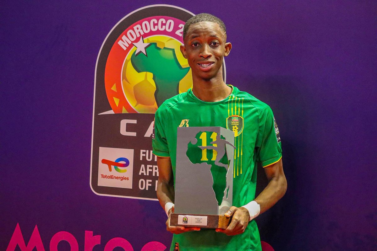 #FFRIM 🏆 | Le Mourabitoune 🇲🇷 𝐘𝐚𝐤𝐡𝐨𝐮𝐛𝐚 𝐒𝐲𝐥𝐥𝐚 est élu homme du match 🆚 la Namibie 🇳🇦